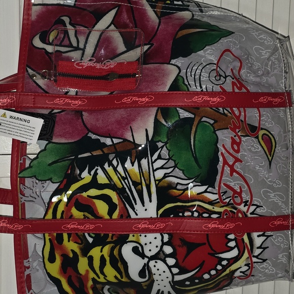 Ed Hardy Red and Multicolor Women's Bag - Picture 3 of 9